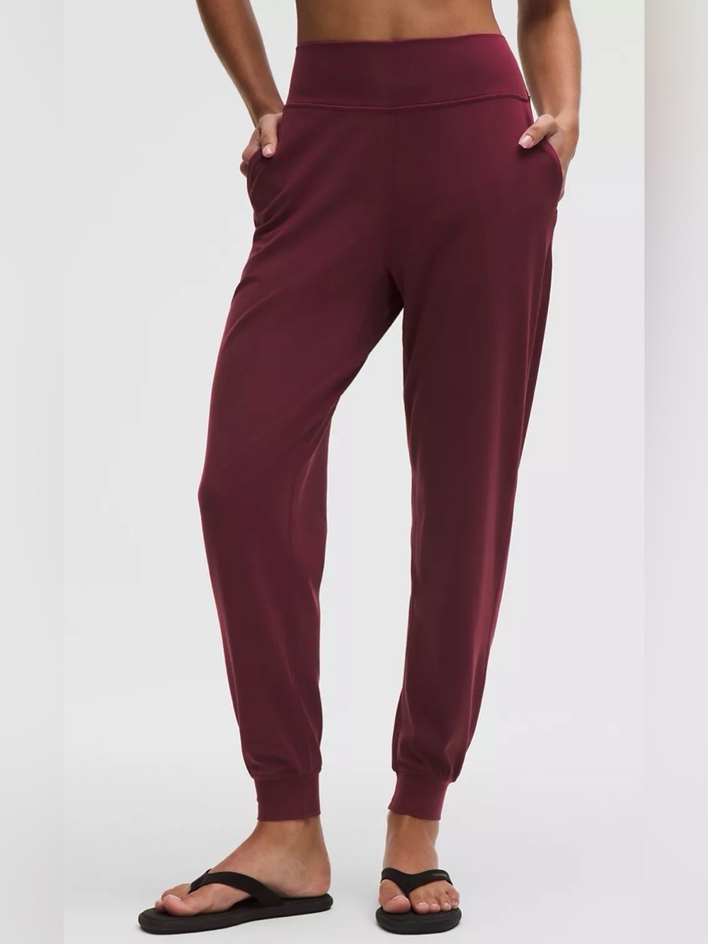 Lululemon Align Jogger Burgundy Bay High Rise Pants Size 8